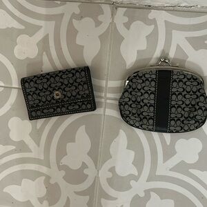 Coach change purse and credit card wallet